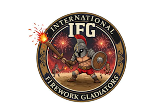 create an professional firework logo within 12 hours