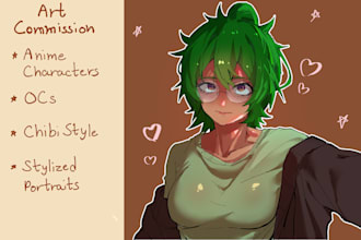 draw your ocs, fan arts or character illustrations