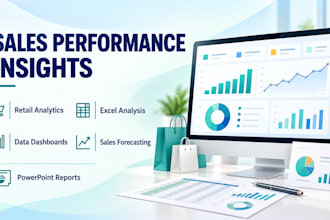do retail sales analytics, excel analysis, ppt, data dashboard, forecasting