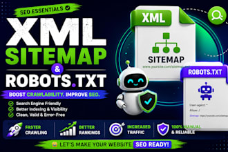 create XML sitemap and robots txt for your website