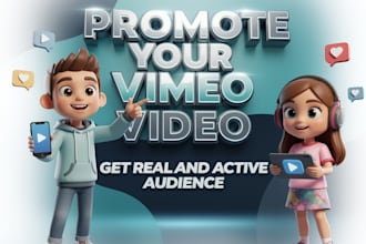 promote your vimeo video to get real and active audience