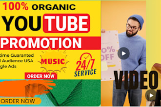 super fast USA youtube music video promotion to organic audience