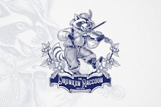 do hand drawn vintage logo in vector with timeless appeal