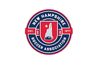 design state soccer organization logo