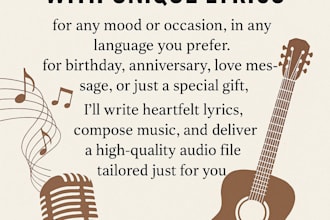 create custom music with custom lyrics