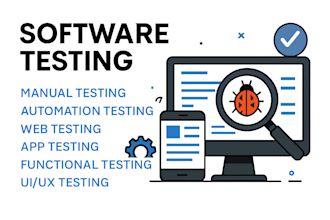 test your website or app manually and with automation tools, performance testing