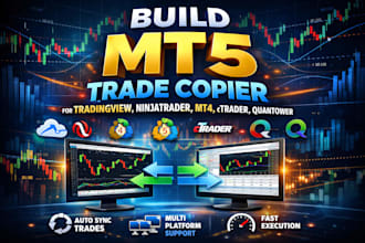 build mt5 trade copier for mt4, mt5, ninjatrader, ctrader or quantower