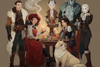 draw your dnd party