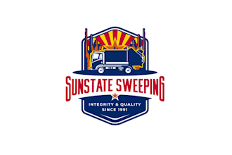 design awesome sun state shine logo