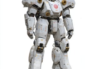 draw amazing character mecha robot illustration