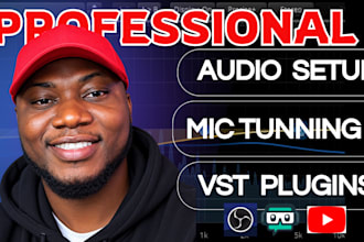 professionally setup obs mic audio with filters and vsts