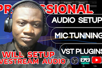 professionally setup obs mic audio with filters and vsts