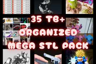 provide mega stl bundle pack 3d stl ready to print
