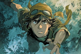 create your dream comic book illustrations and cover