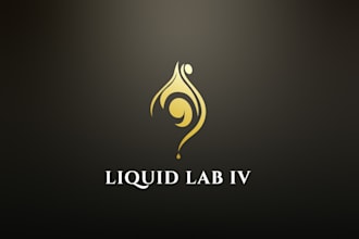 design professional unique minimalist custom medical lab logo