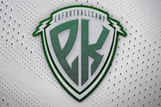 create a unique modern minimalist soccer team logo design