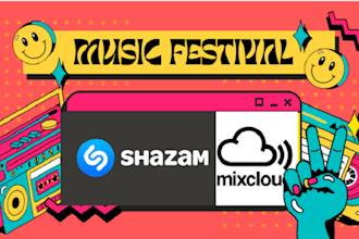 be your mixcloud, shazam music campaign to get fans