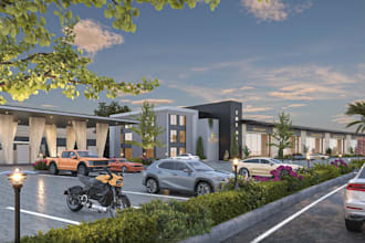 craft 3d gas station, rv parks,radio station,any exiting commercial space render