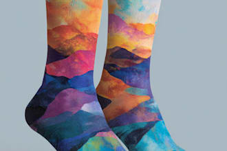 do custom sublimation sock design