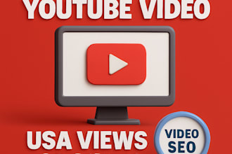 promote your usa organic youtube video usa views growth video seo