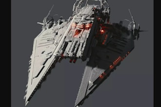 starship 3d,3d spaceship interior model,hardsurface model, robot model,scifi,fbx
