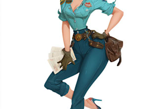 design pin up art for any purpose