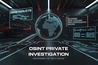 be your osint private investigator in any target online