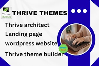 use thrive themes thrive suite architect to build website, landing page, funnels