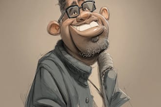 create a personalized cartoon caricature for gift or profile