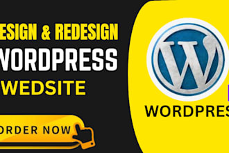 design or redesign a professional wordpress business website