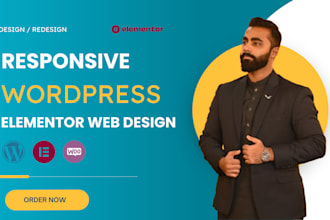 design a professional website on elementor pro
