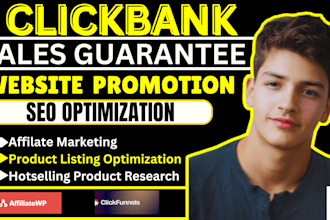 expert setup etsy digital  product seo clickbank affiliate website tiktok shop