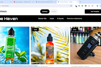 premium shopify store for cigar, tobacco, cannabis, vape cbd oil shopify website