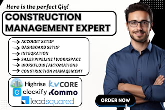setup highrise leadsquared leap clockify kommo kvcore crm integration automation