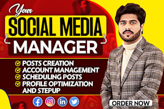 be your social media manager and virtual assistant