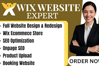 redesign your wix site with SEO optimization wix website development