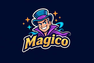 do unique magician logo with t shirt for your company