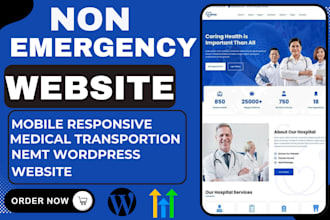 build non emergency medical transportation wordpress website nemt website