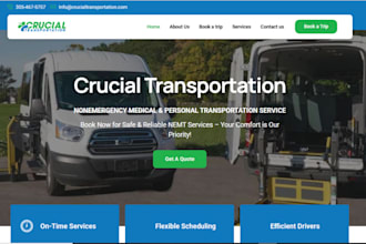 build non emergency medical transportation wordpress website nemt website