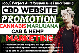 create and manage cbd shioify store promotion, cbd and cannabis products sales