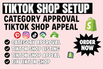 setup tiktok shop ads dropshipping fix tiktok shop category marketing manager