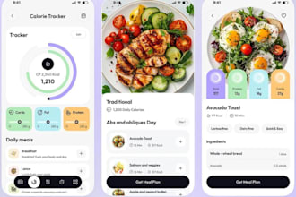 develop a diet, health app, meal planner app and nutrition mobile app