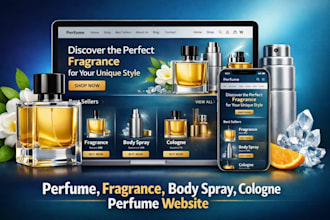 build perfume website fragrance perfume shopify store cologne perfume store