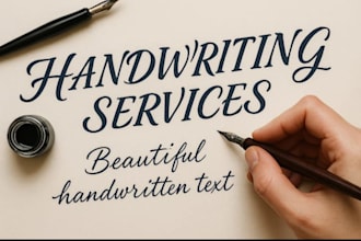 do best hand writing assignment and typing work