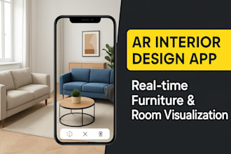 develop augmented reality furniture app, store interior design app with ai app