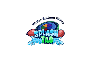 design wonderful magnificent splash tag logo