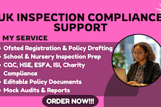 help you prepare for ofsted inspection, policies, and registration
