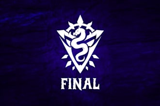 make super fantasy themed personal brand logo for sports