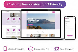 design a professional elementor website for your business