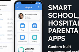 develop school, hospital, babysitting and parental control management app